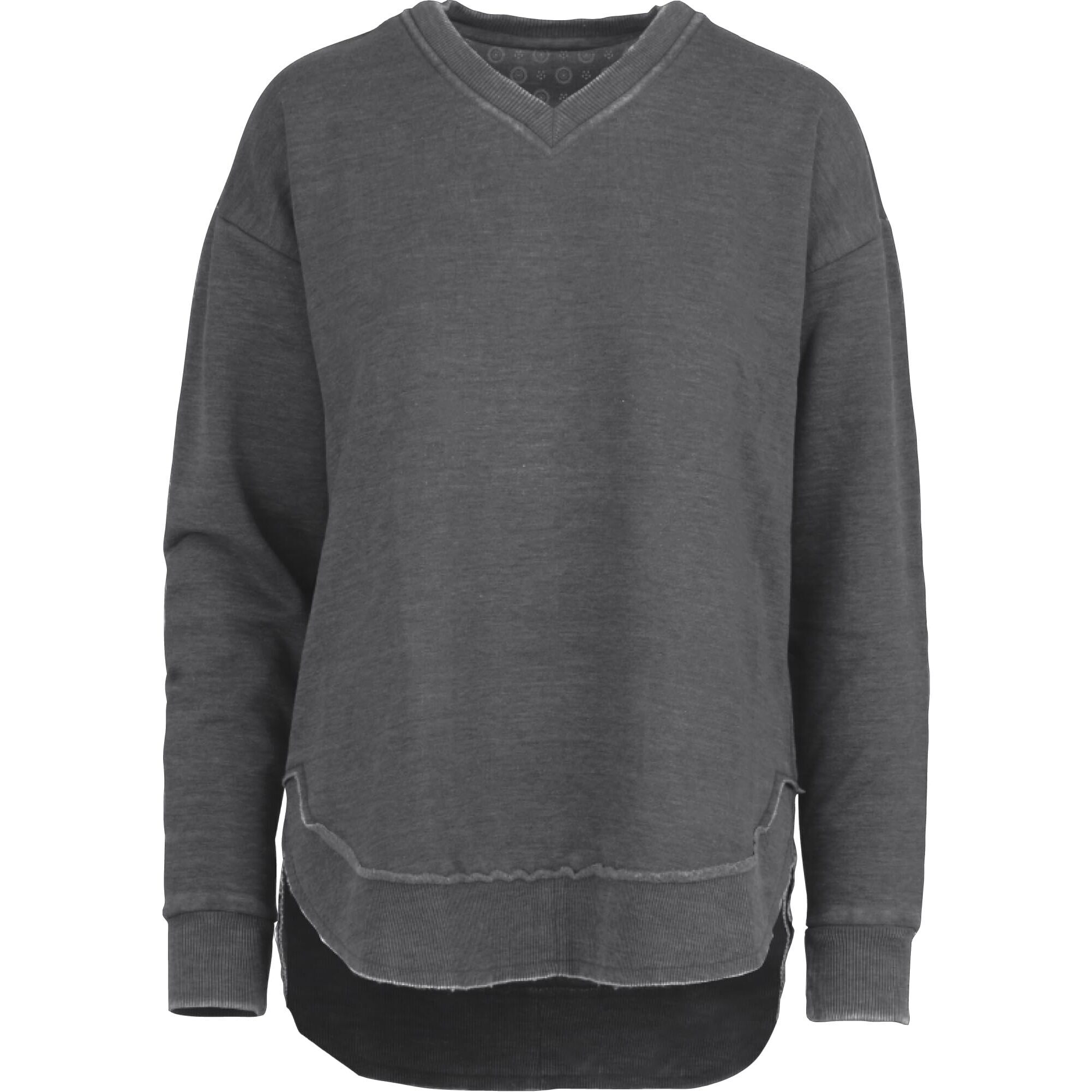 9825 Melange West Hall V-Neck Pocketed Poncho Fleece (Us, Alpha, X-Large